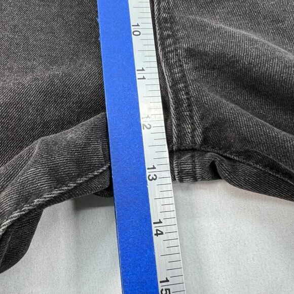 Cotton On Mom Jeans Womens Size 10 Black Denim Stretch Pockets Distressed  New - Picture 8 of 10